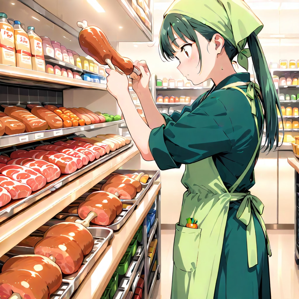 スーパーちちぷいでアルバイト〜(2枚)(HARPY) | の人気AIイラスト・グラビア