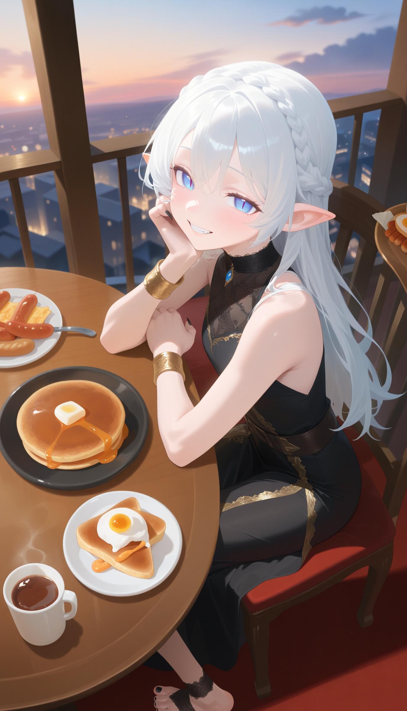 おはようございます～♡ 一緒に朝食を食べませんか？