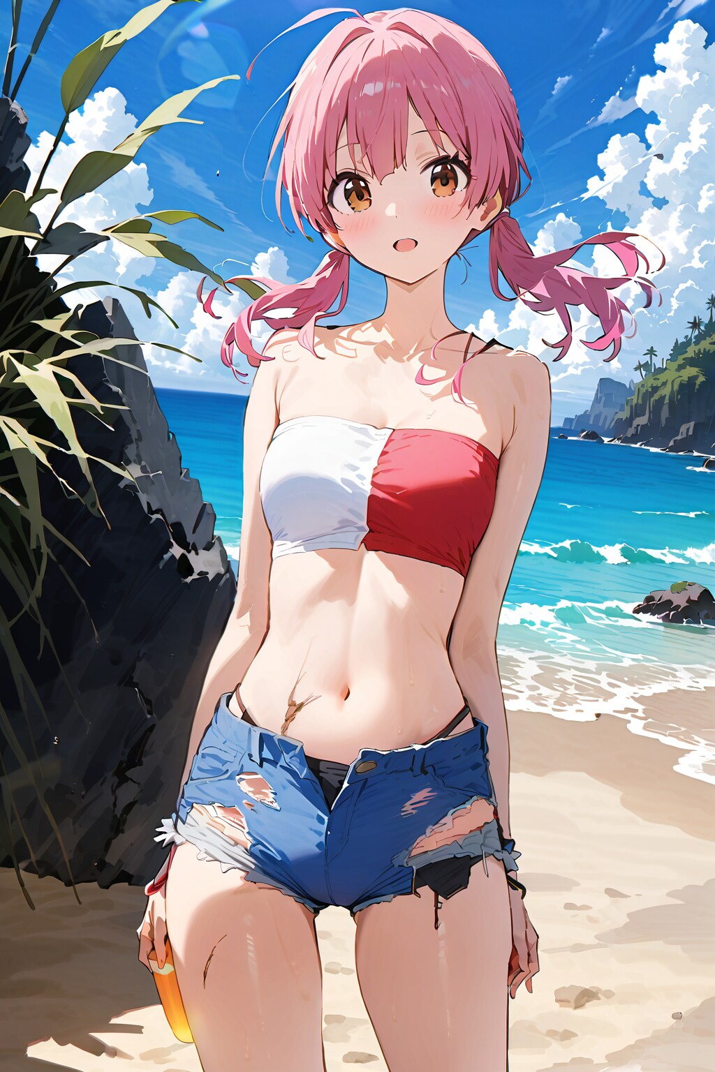 真夏の海岸