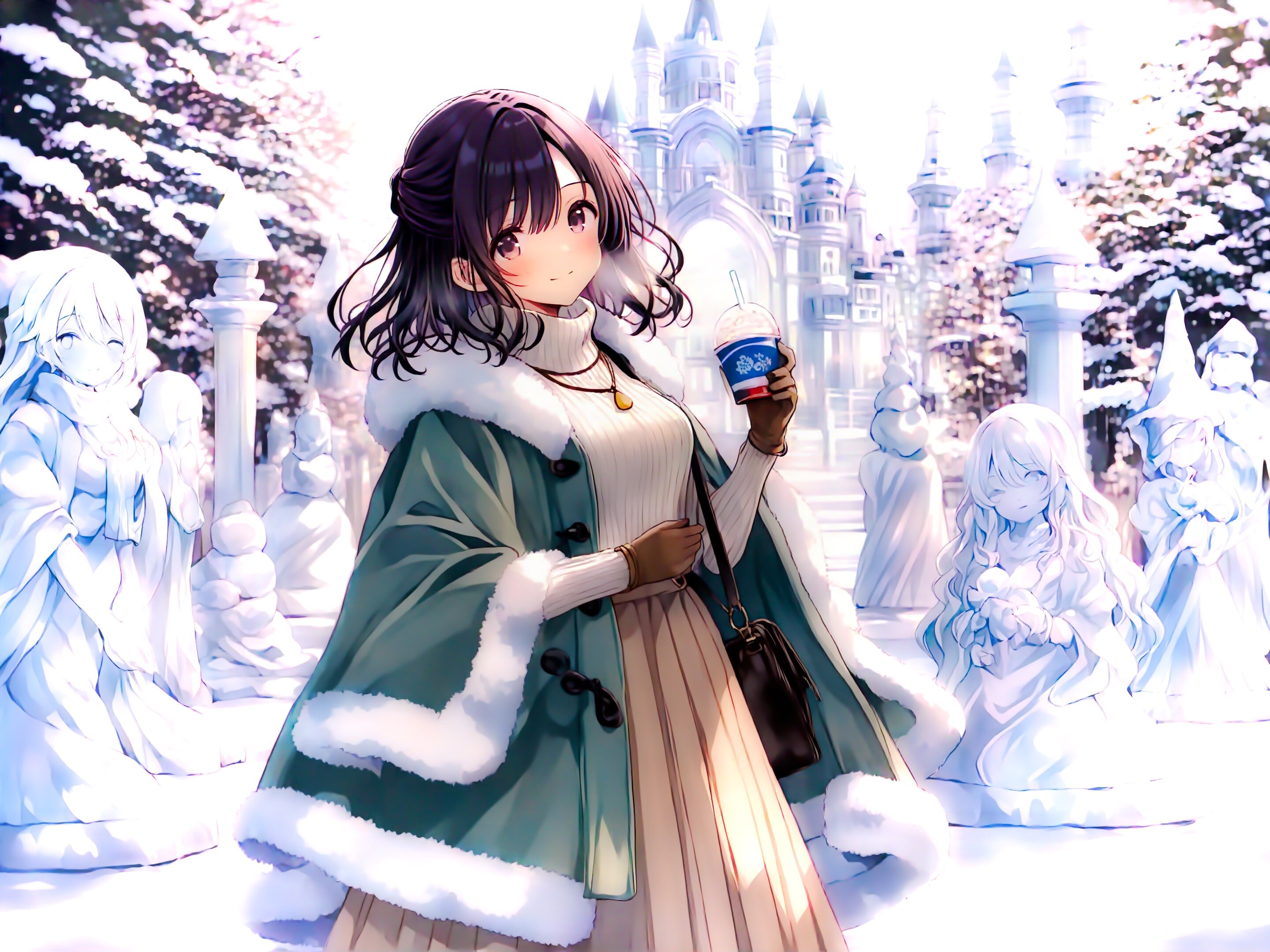 雪まつりにて | の人気AIイラスト・グラビア