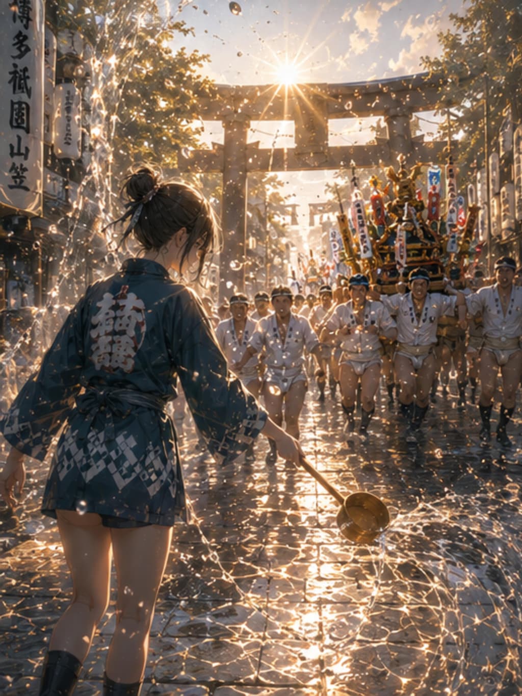 Hakata Yamakasa — Beneath the Summer Blaze