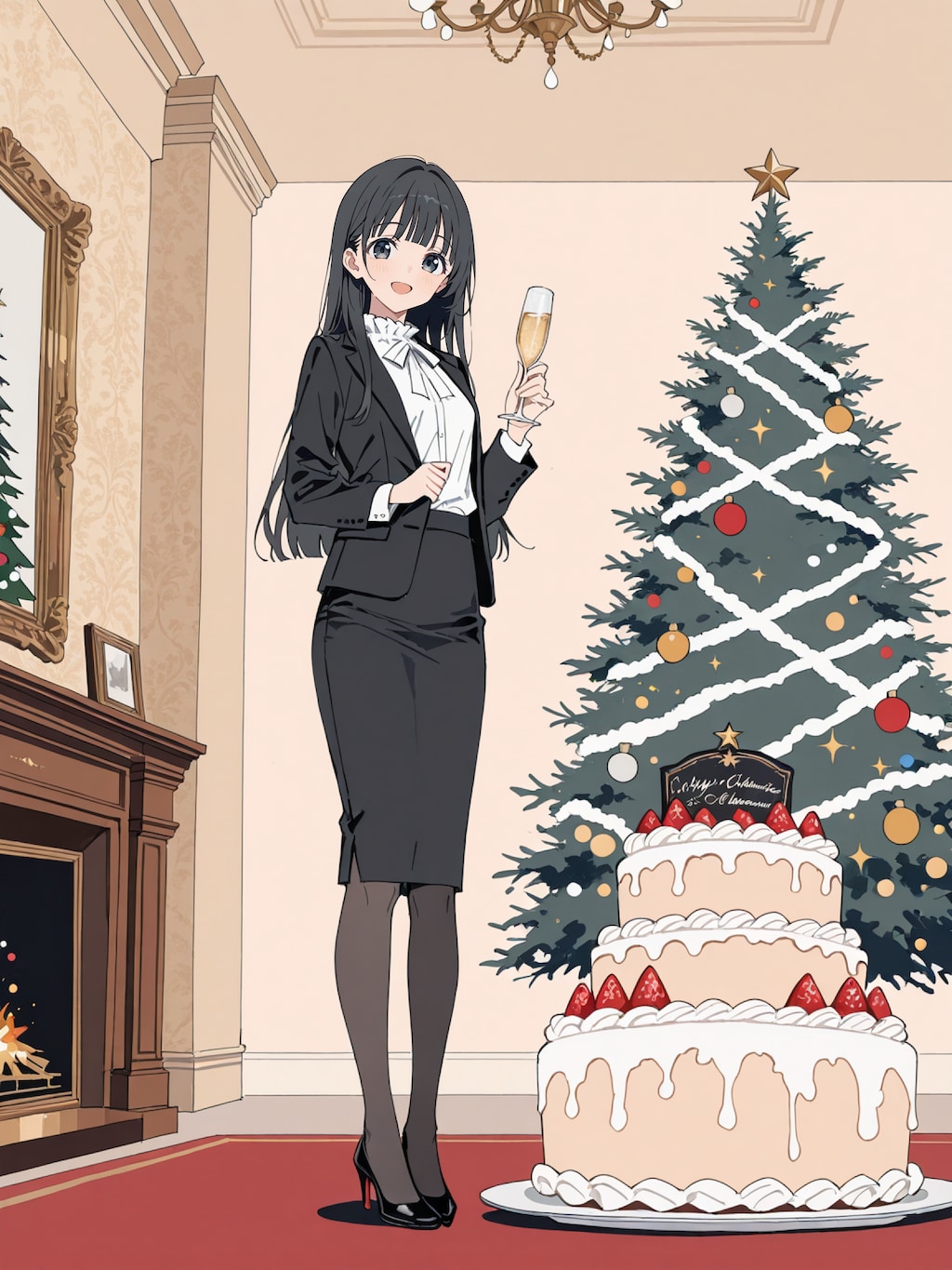 今日はクリスマスパーティー！