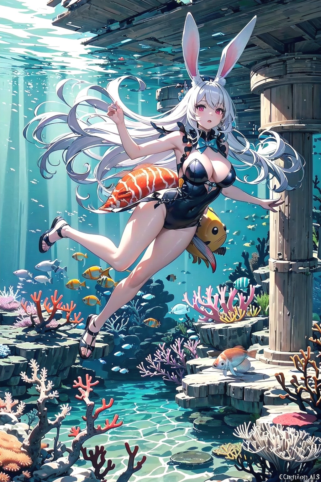 水の中は静かなのです✨ | の人気AIイラスト・グラビア