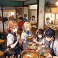みんなでラーメンを食べよう★（12枚）レトロモダン街シリーズ・その33 11枚目