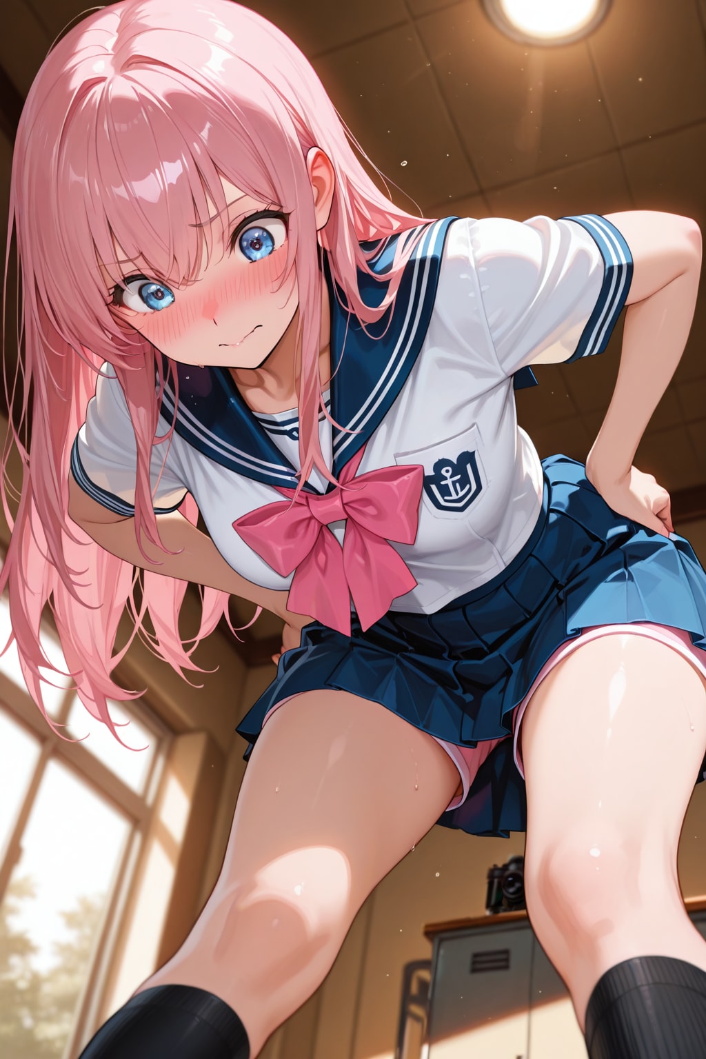 スカートの中は短パンですか?