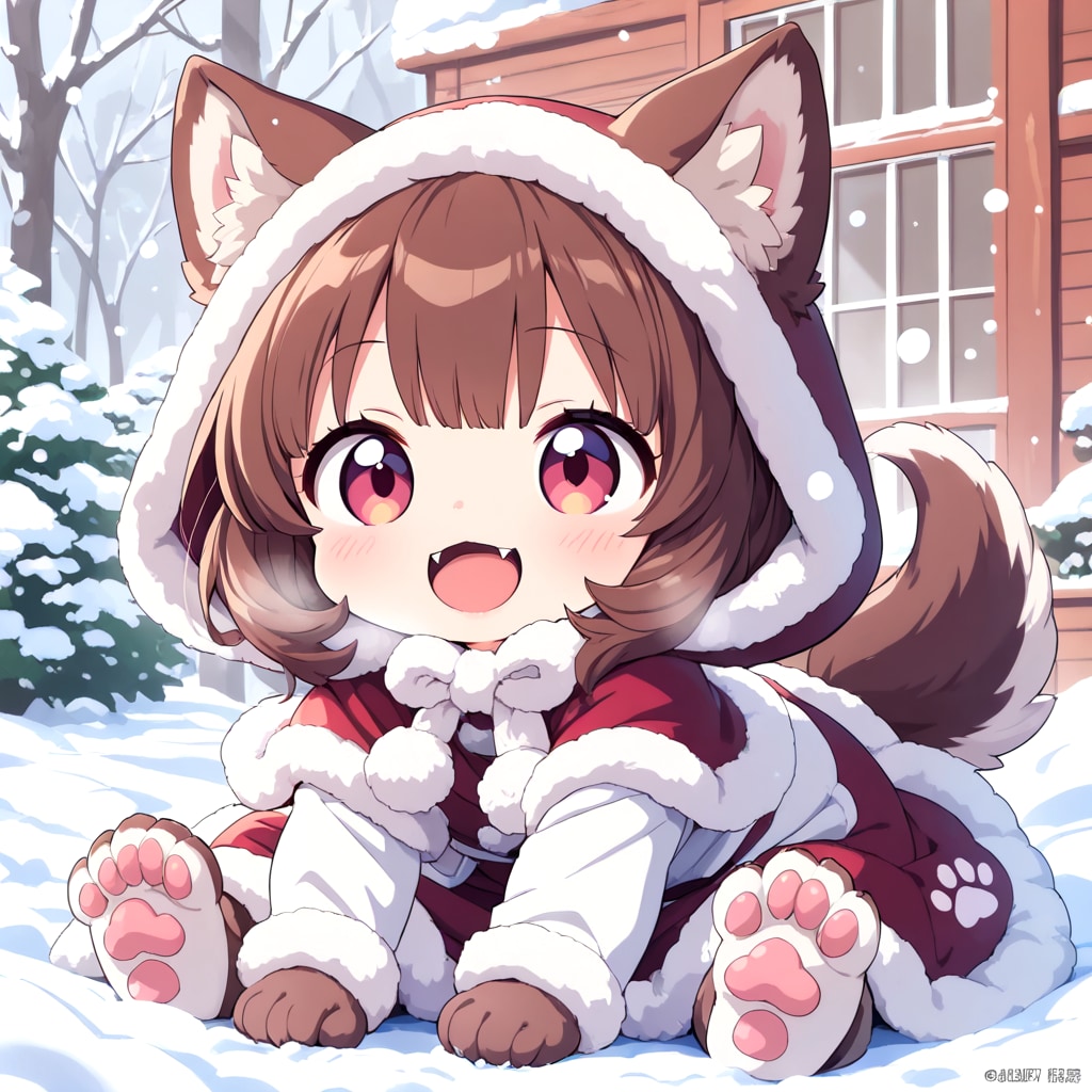 庭ではしゃぐワンちゃん | の人気AIイラスト・グラビア