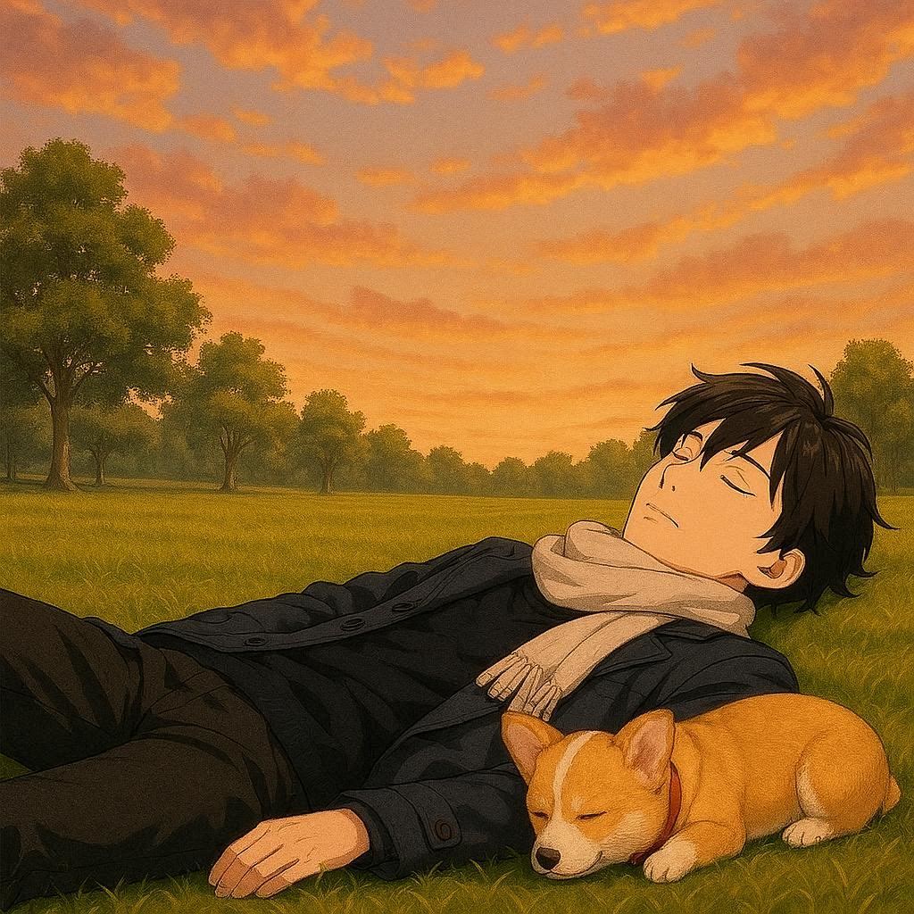 青年と子犬を入れ替えてみた | の人気AIイラスト・グラビア