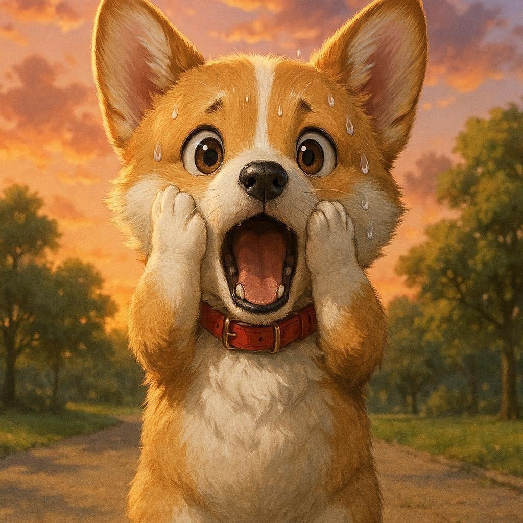 青年と子犬を入れ替えてみた