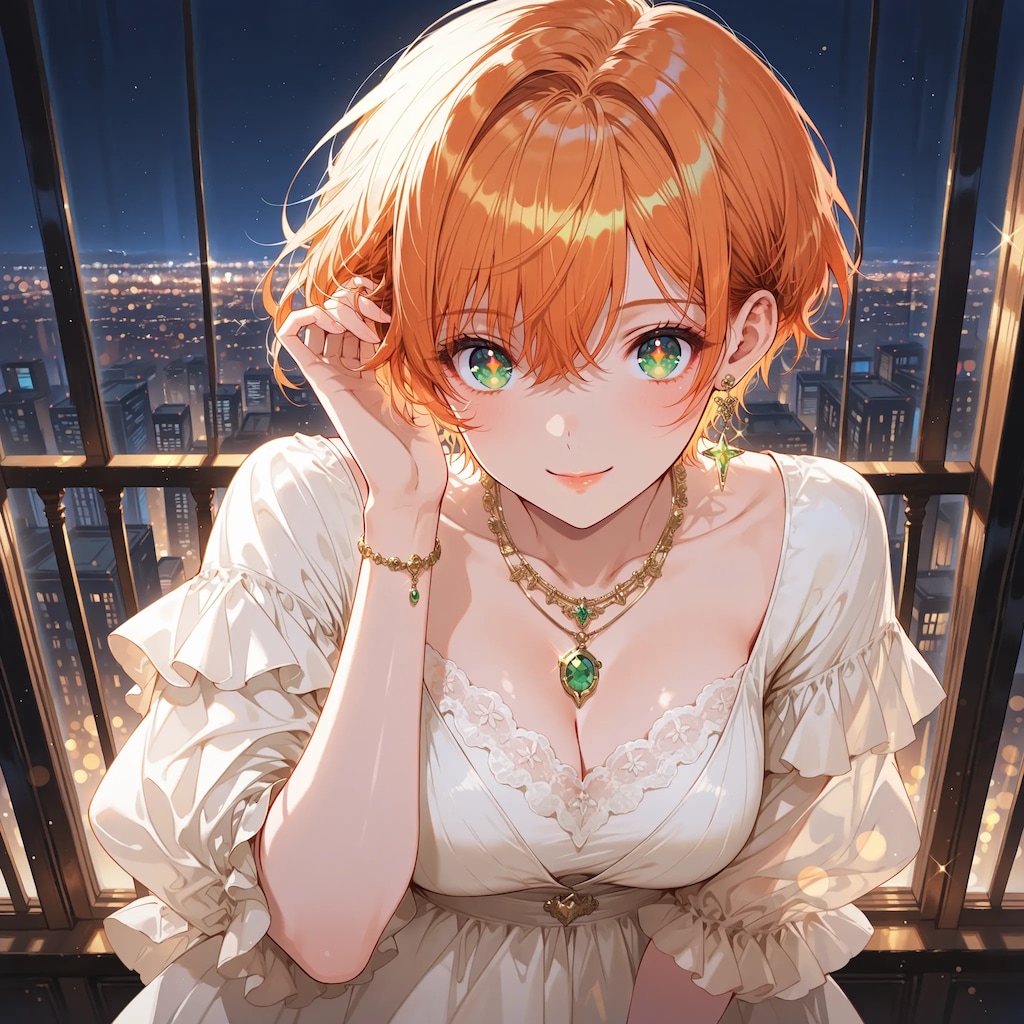 青い星のネックレス