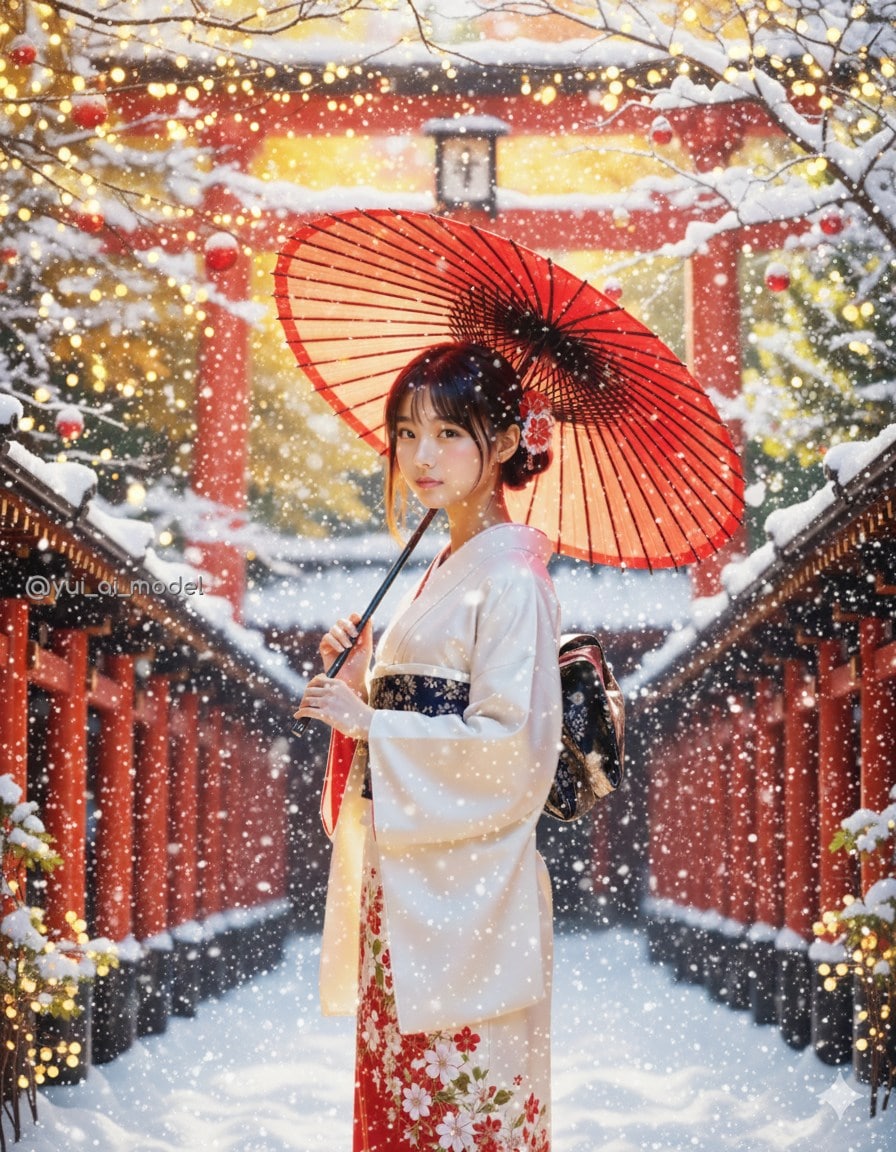 着物でクリスマス beauty-433 | の人気AIイラスト・グラビア