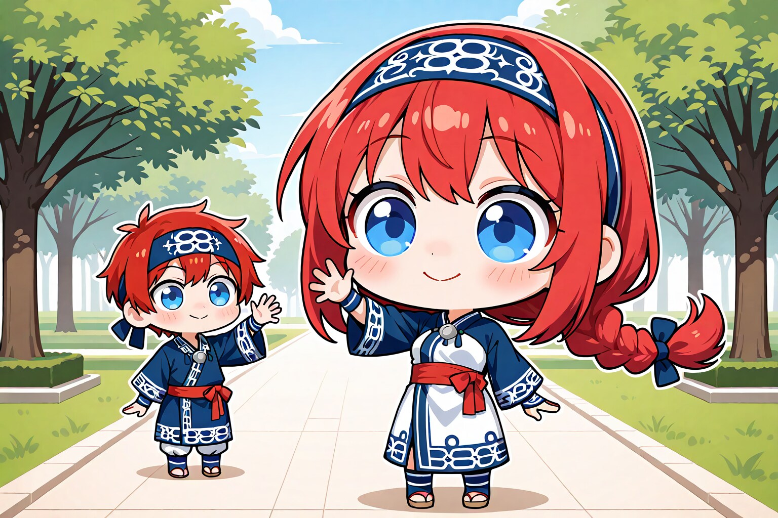 コロポックル赤髪お兄ちゃんズくんの夏コーデ