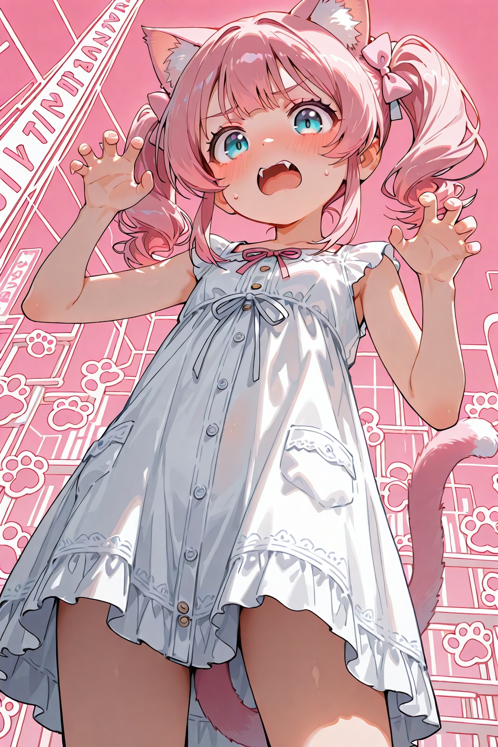猫耳ピンクちゃんのがおー