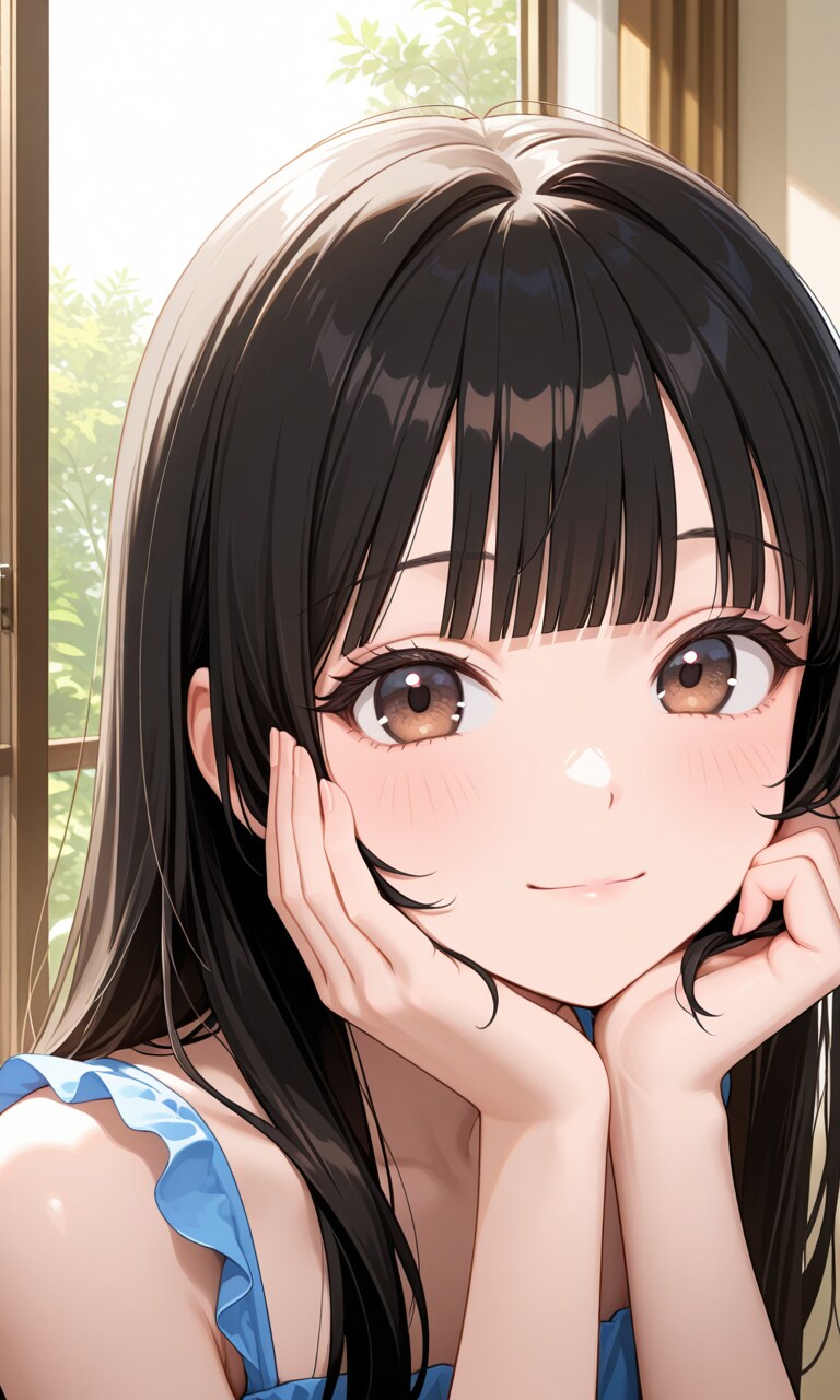 サキちゃんの顔面ドアップ