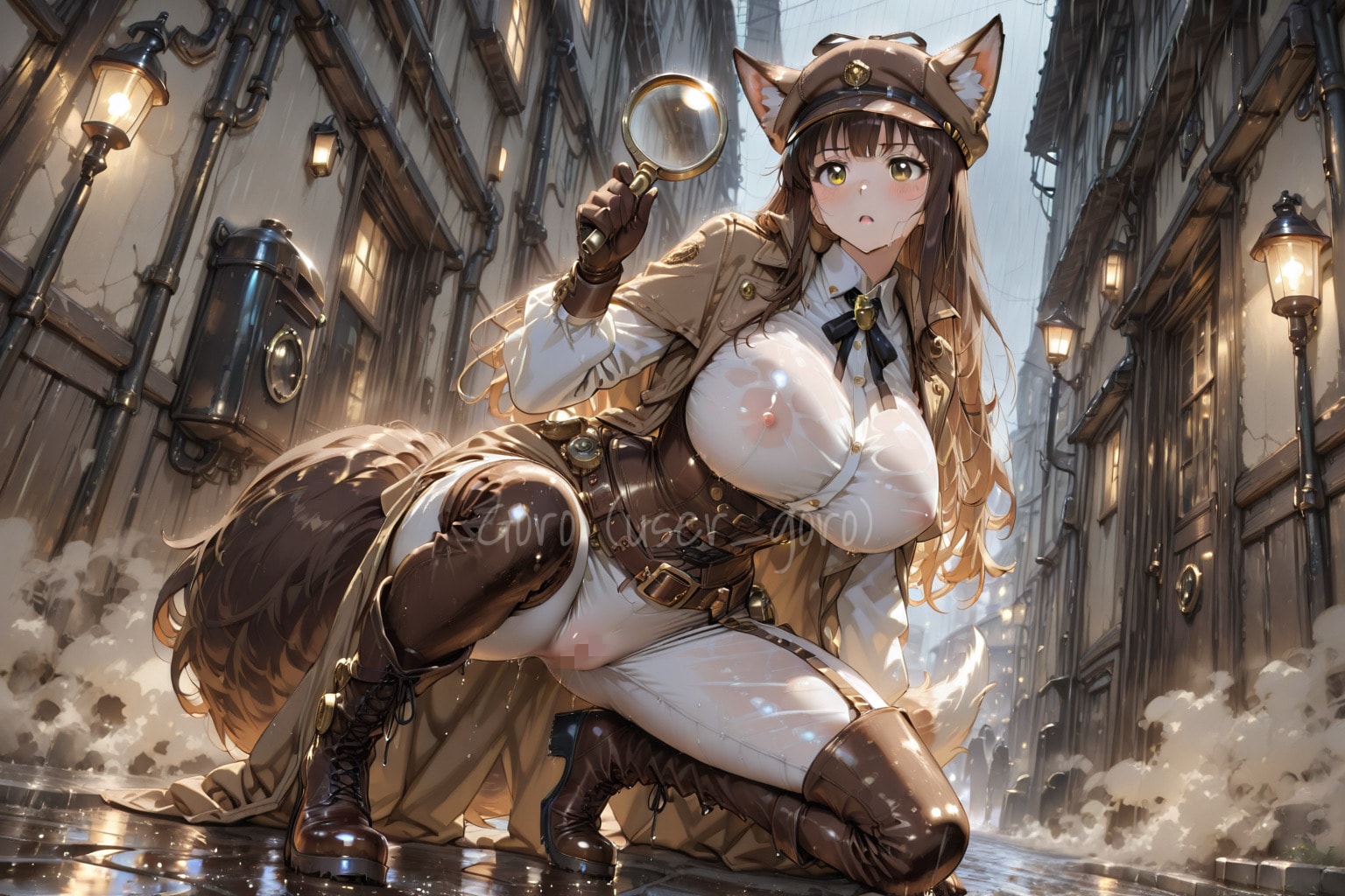 びしょ濡れきつね探偵