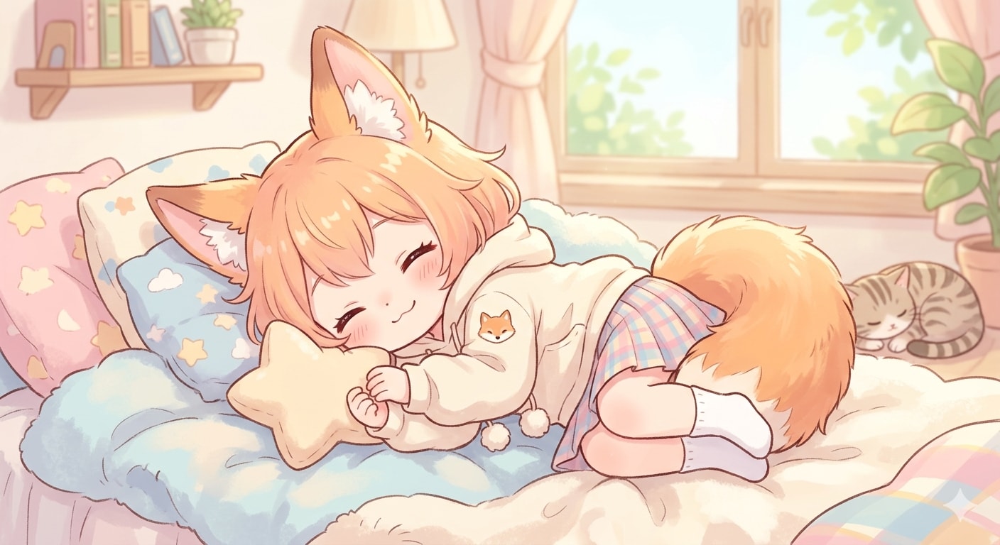 お昼寝タイム | の人気AIイラスト・グラビア