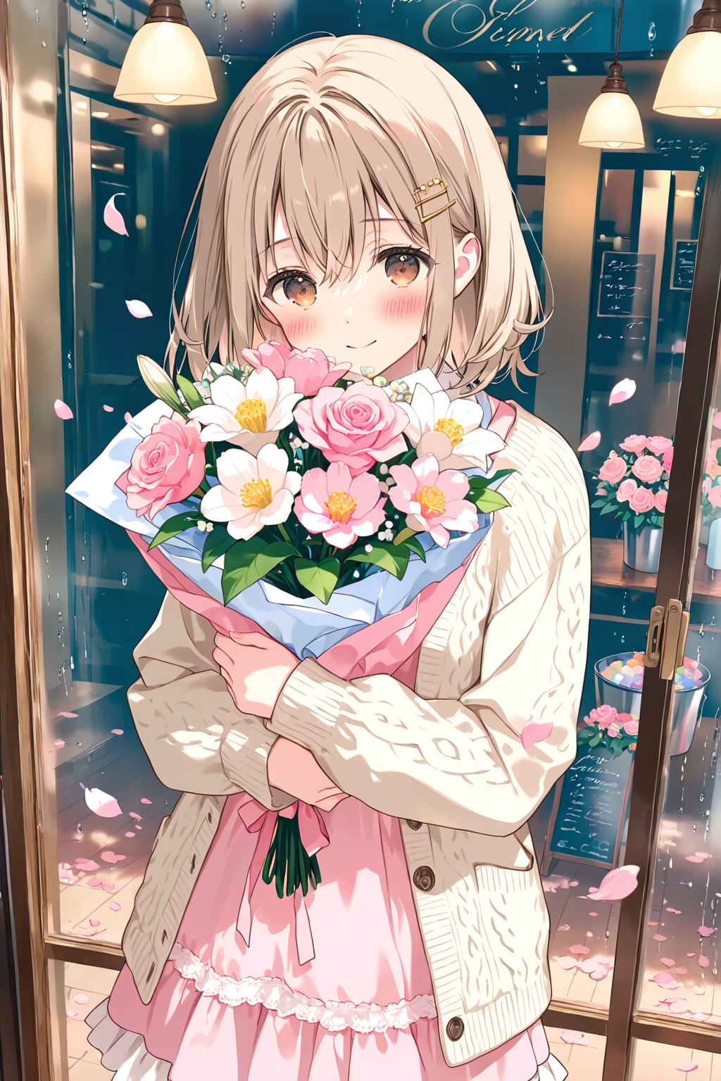 名前の書かれていない花束