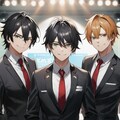 黒髪短髪黒スーツ☆男性アイドルグループ！！（12枚） 5枚目
