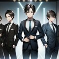 黒髪短髪黒スーツ☆男性アイドルグループ！！（12枚） 11枚目