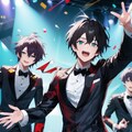 黒髪短髪黒スーツ☆男性アイドルグループ！！（12枚） 10枚目