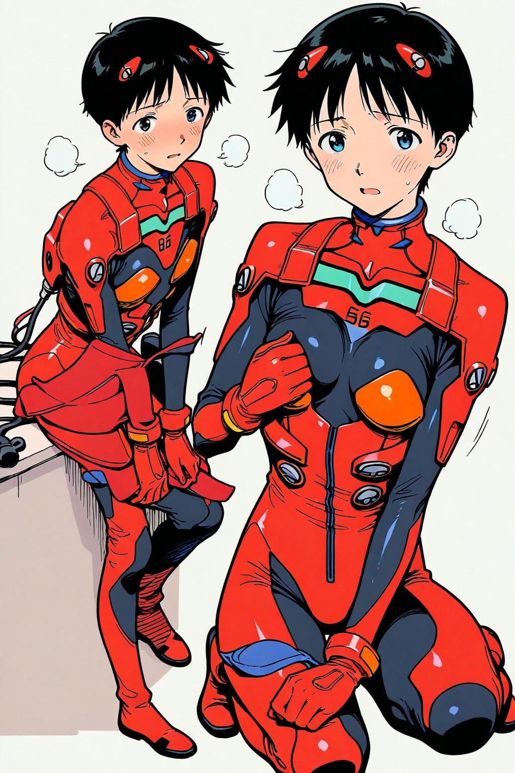 シンジ赤プラグスーツ