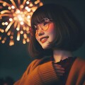 眼鏡女子 楓の打ち上げ花火 5枚目