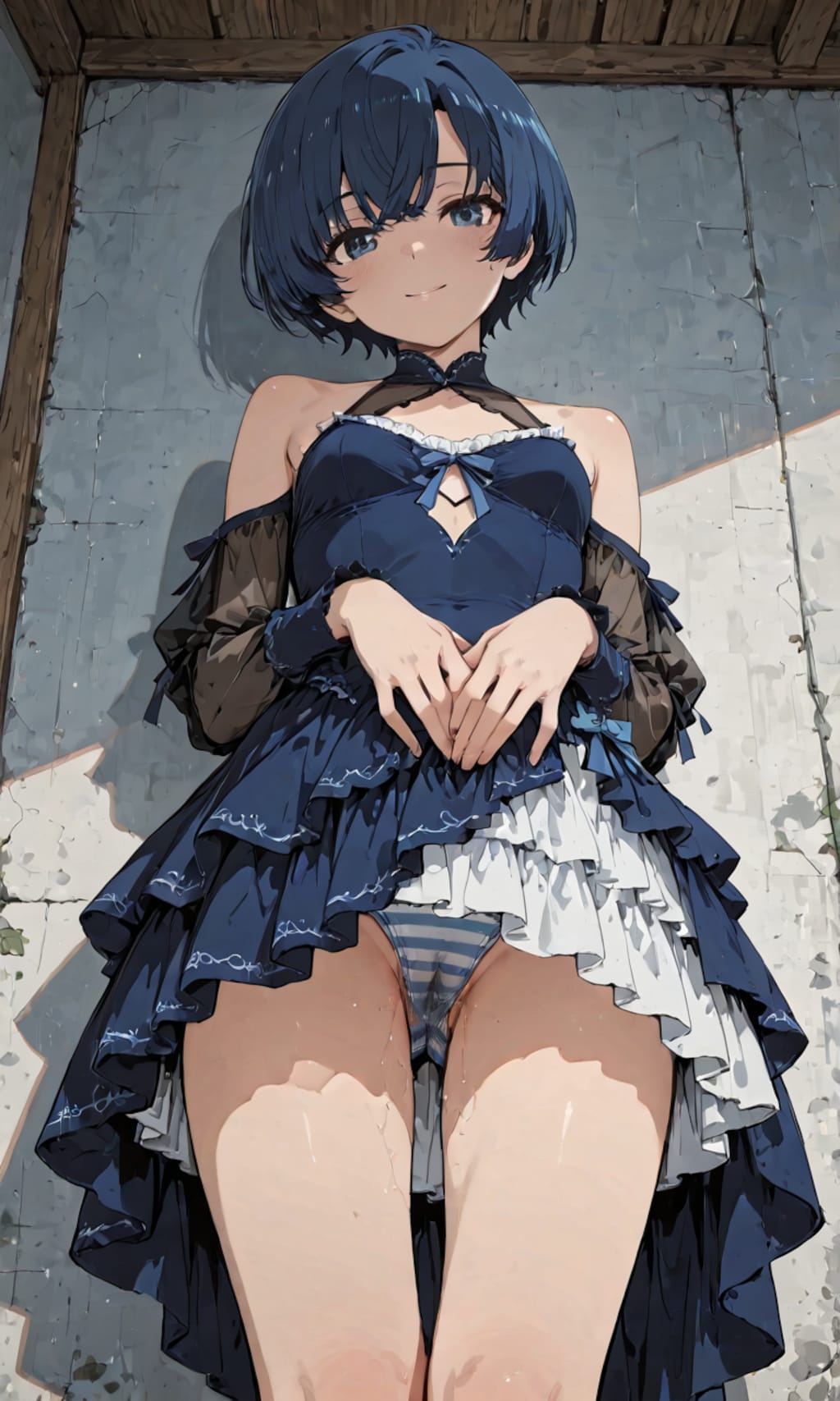 ちょぴり染みてる柑菜ちゃん