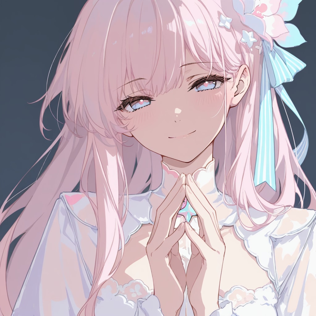 ピンク髪