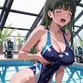 （正義兵器の威力がわかる！パラパラ疑似アニメ😍💕）恐るべし威力！ハイレグ股間に密着するだけで悪のハイレグ美少女達は擦るのが止められなくなり💦とめどなく美少女汁を流し💦・・やがて消滅に至る💦 11枚目
