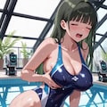 （正義兵器の威力がわかる！パラパラ疑似アニメ😍💕）恐るべし威力！ハイレグ股間に密着するだけで悪のハイレグ美少女達は擦るのが止められなくなり💦とめどなく美少女汁を流し💦・・やがて消滅に至る💦 10枚目
