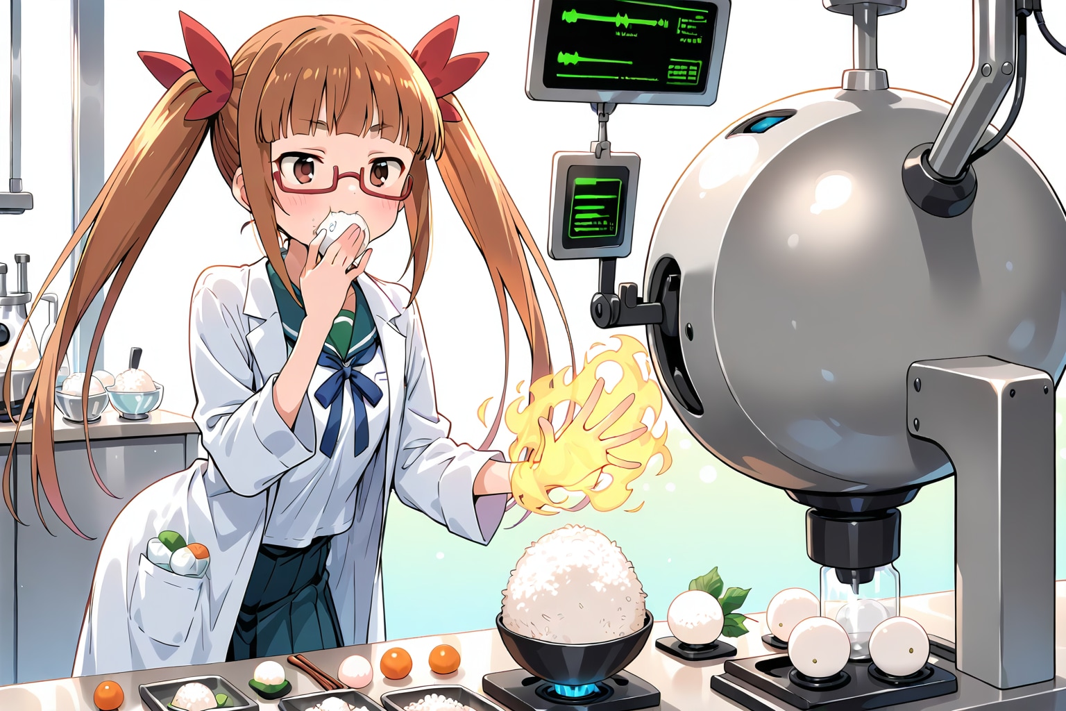 ライスボール作成マシン完成だ・・・だが？ | の人気AIイラスト・グラビア