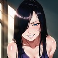 ボサボサ片目隠れホットパンツ幼馴染 2枚目