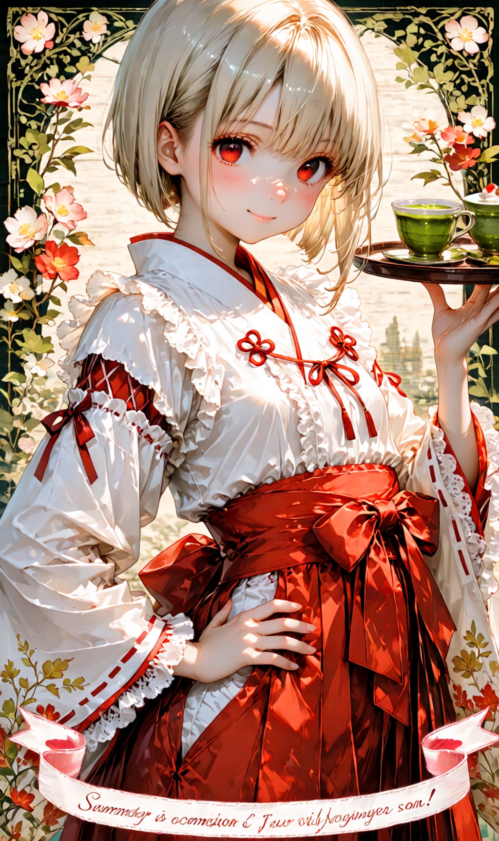 和風喫茶女子