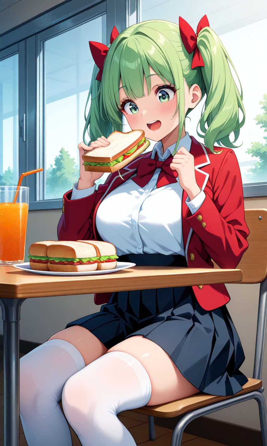 あおいちゃん、サンドイッチが気に入ったのかな？