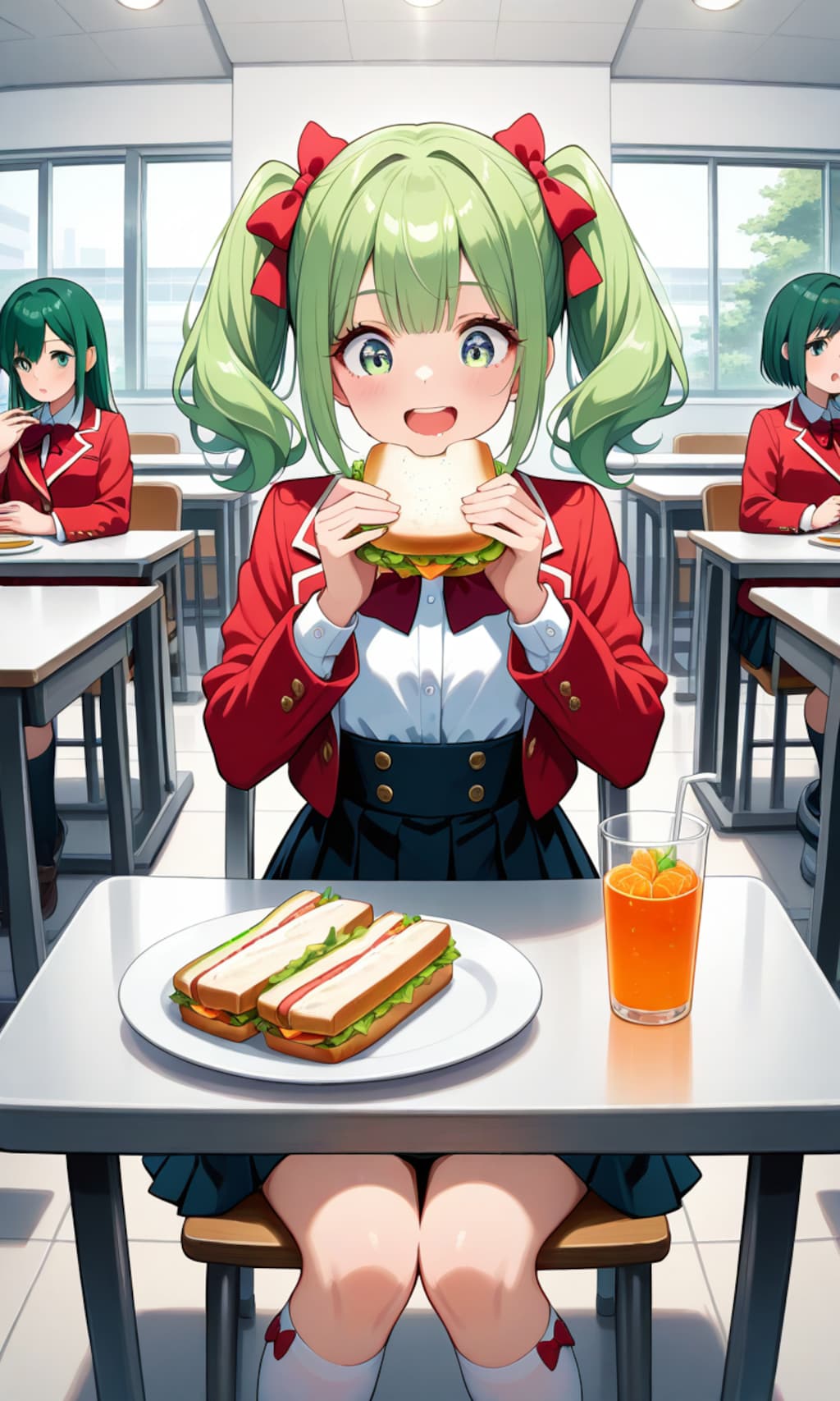 あおいちゃん、サンドイッチが気に入ったのかな？