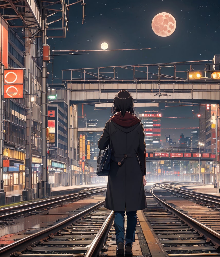 東京駅、２４時。