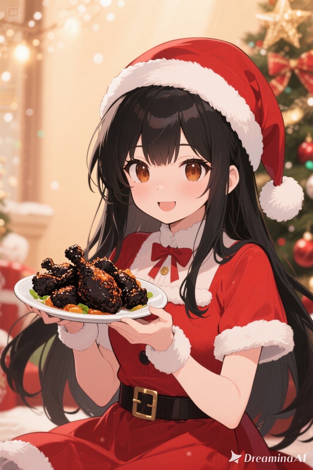 さくらちゃんと黒コゲフライドチキン | の人気AIイラスト・グラビア