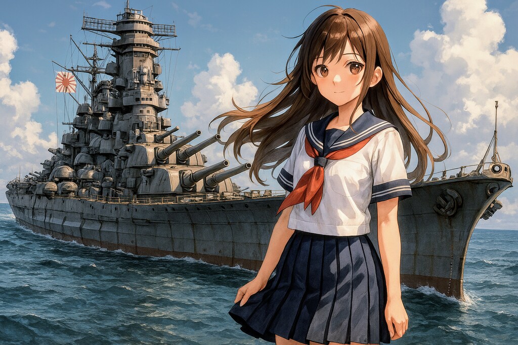 超大和型戦艦とお姉やん