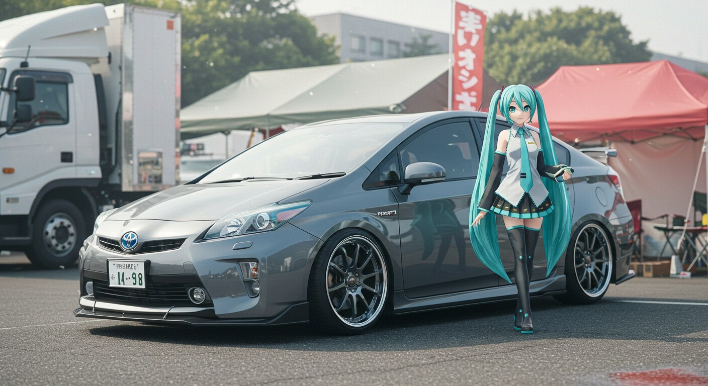 トヨタプリウスと初音ミク | の人気AIイラスト・グラビア