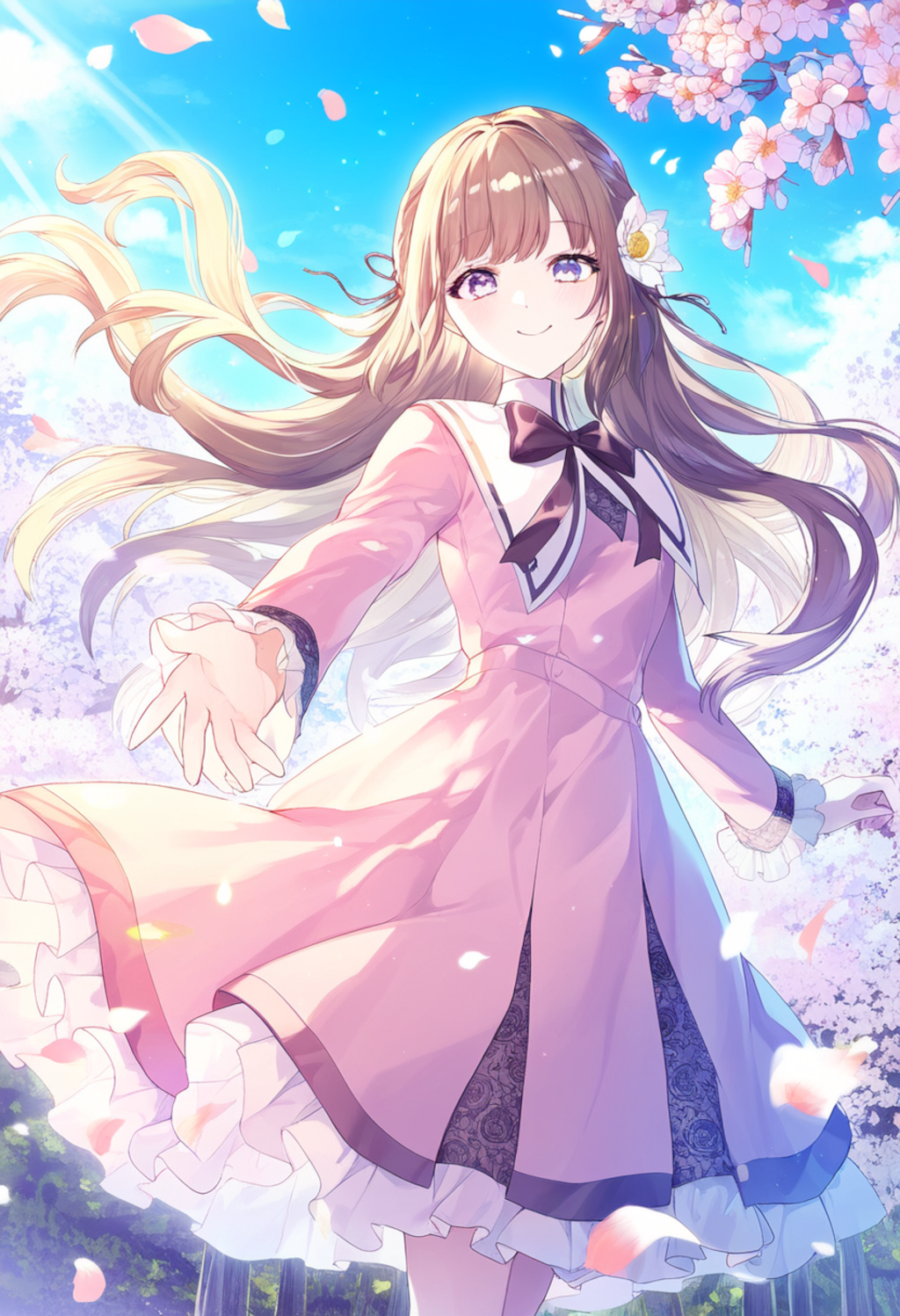 In a mystical garden