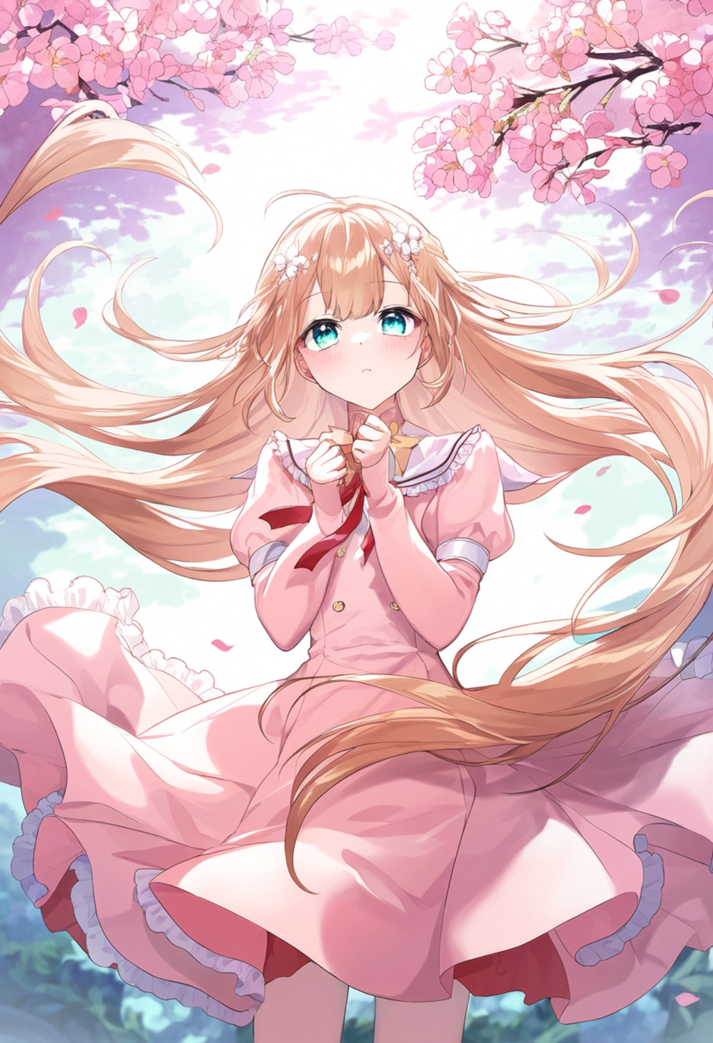 In a mystical garden