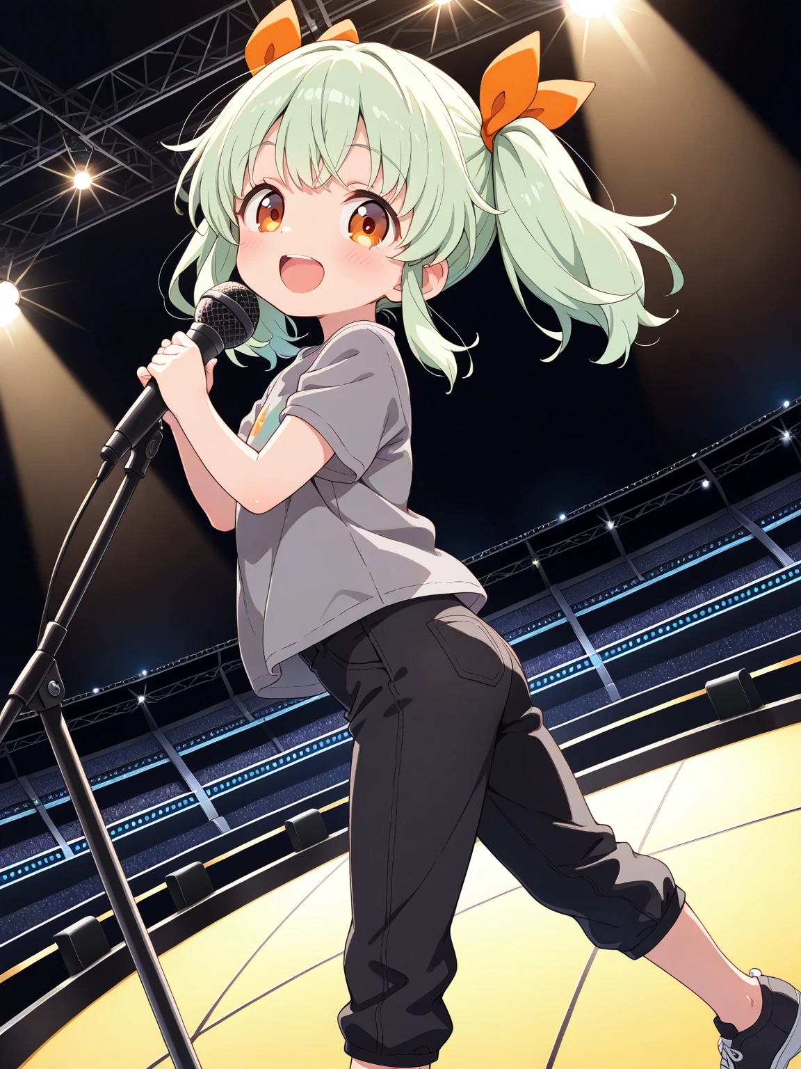練習中のりおちゃん