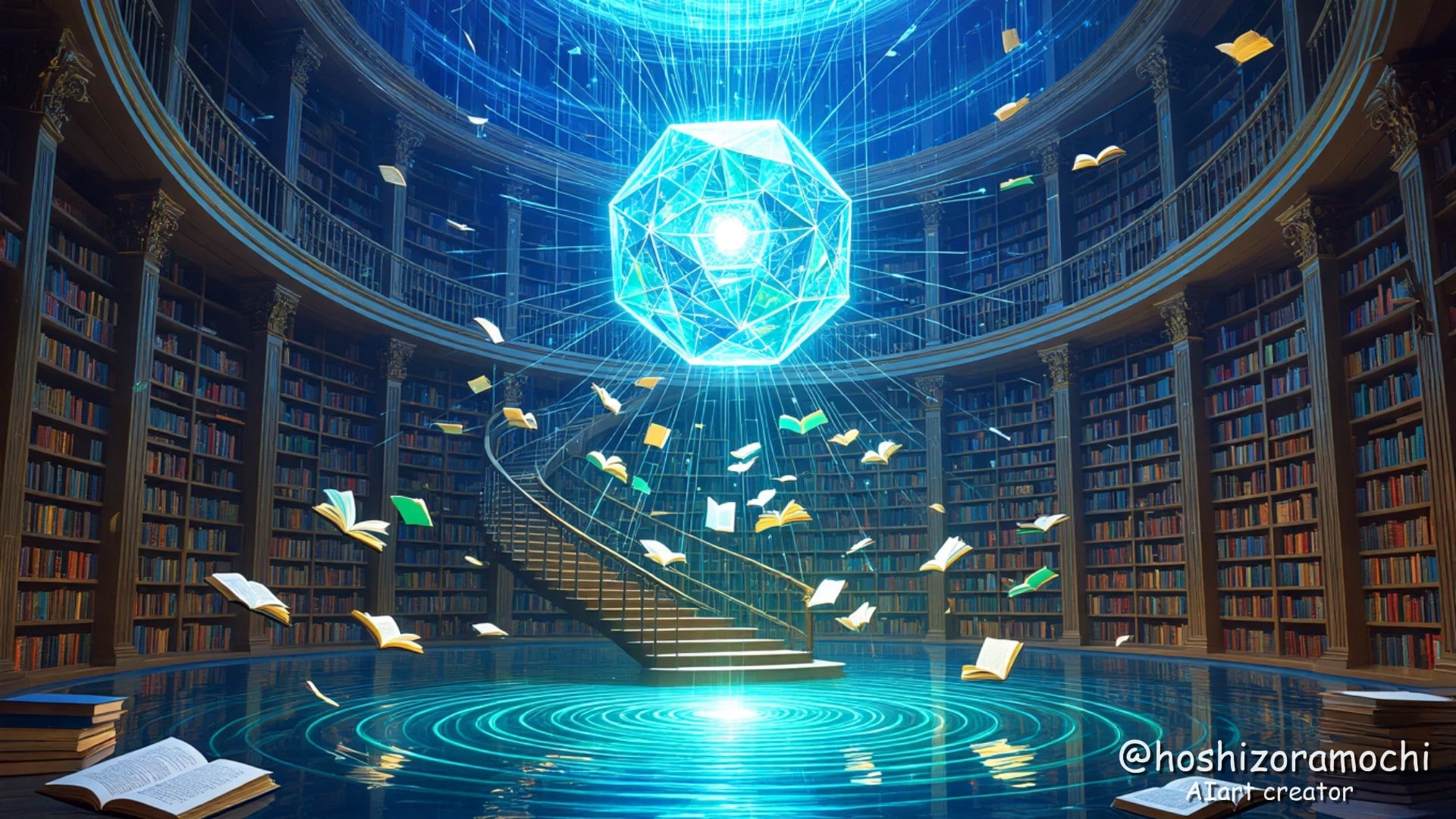 記憶の図書館、無限の物語 - Library of Memories, Infinite Stories | の人気AIイラスト・グラビア