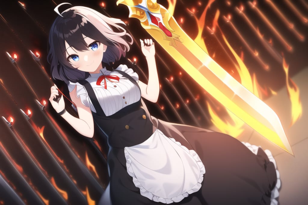 メイドさんの武器商店　属性魔剣セール中