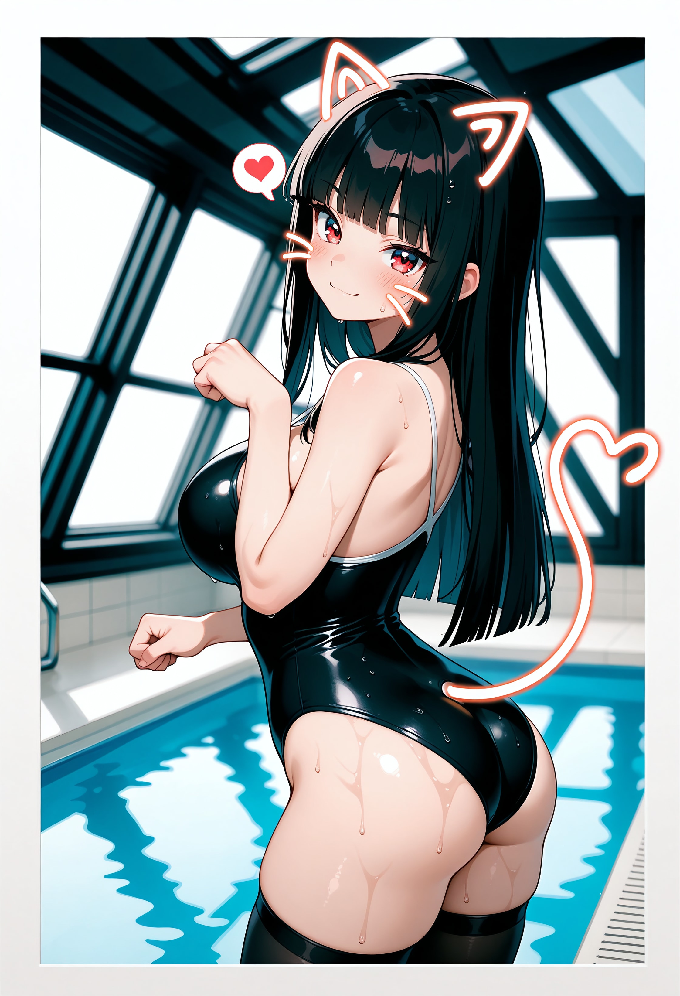 スク水にゃんこ