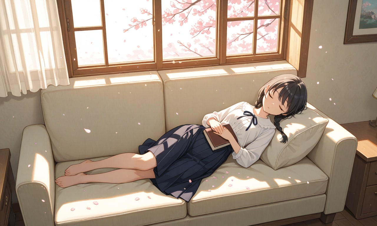 春の眠りが心地よすぎて