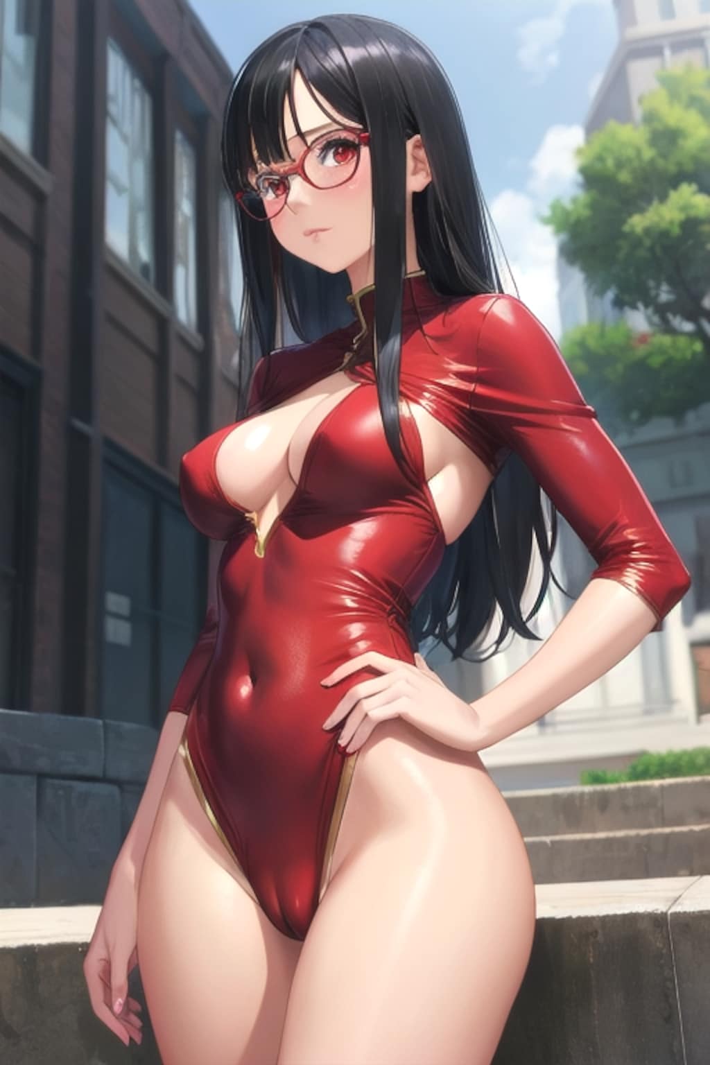 黒髪コスプレ少女　その2