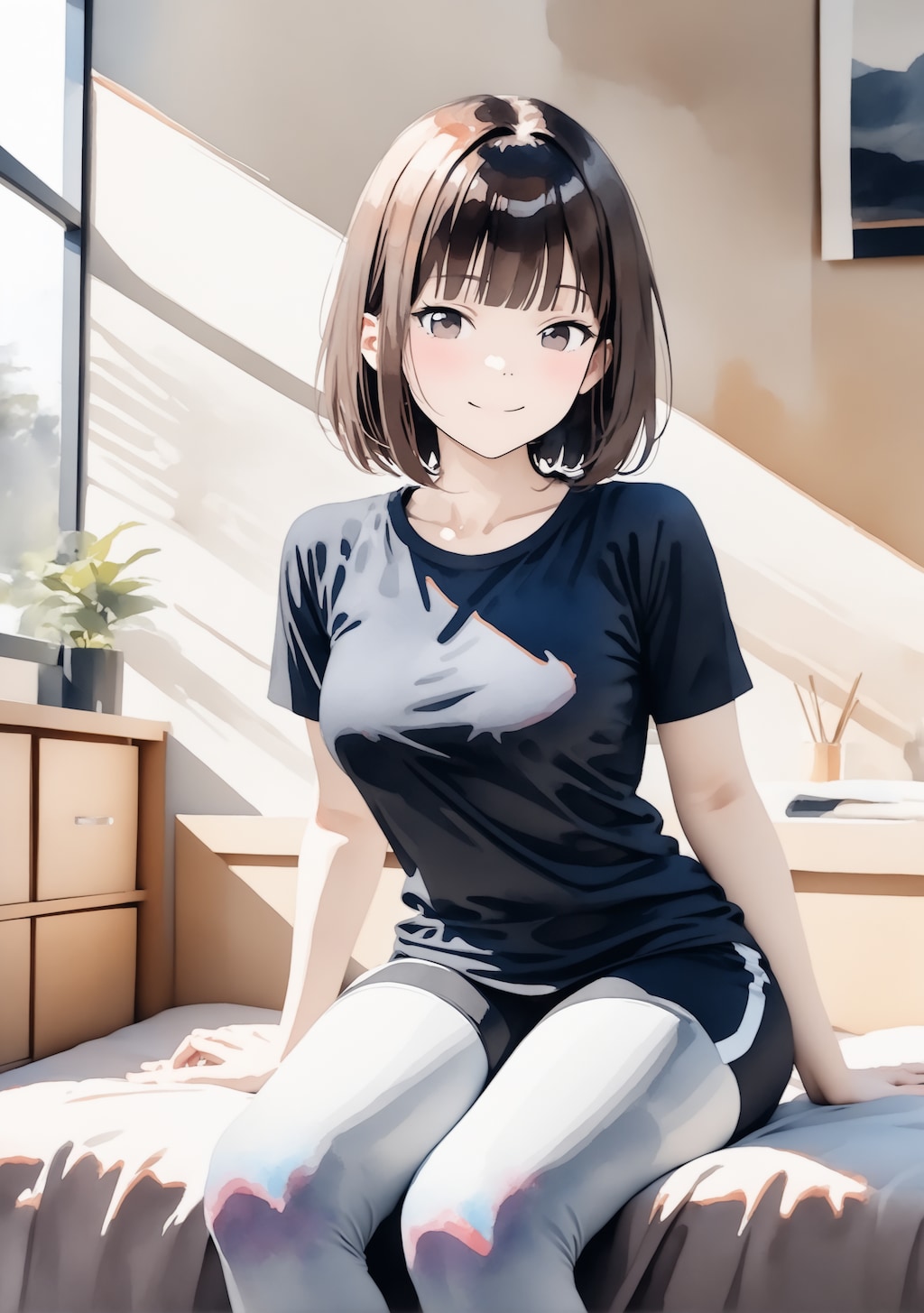 レギンス女子