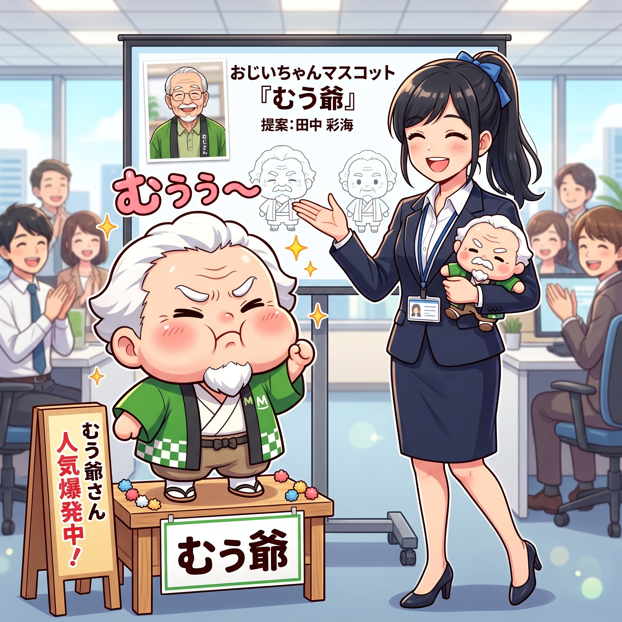 スネるおじさんマスコット