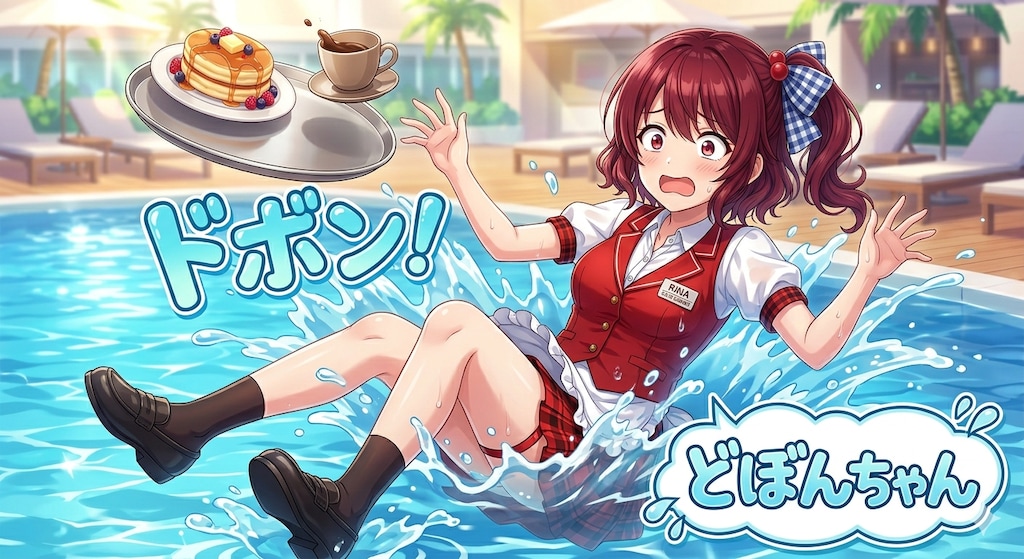 りぼんちゃん→どぼんちゃん
