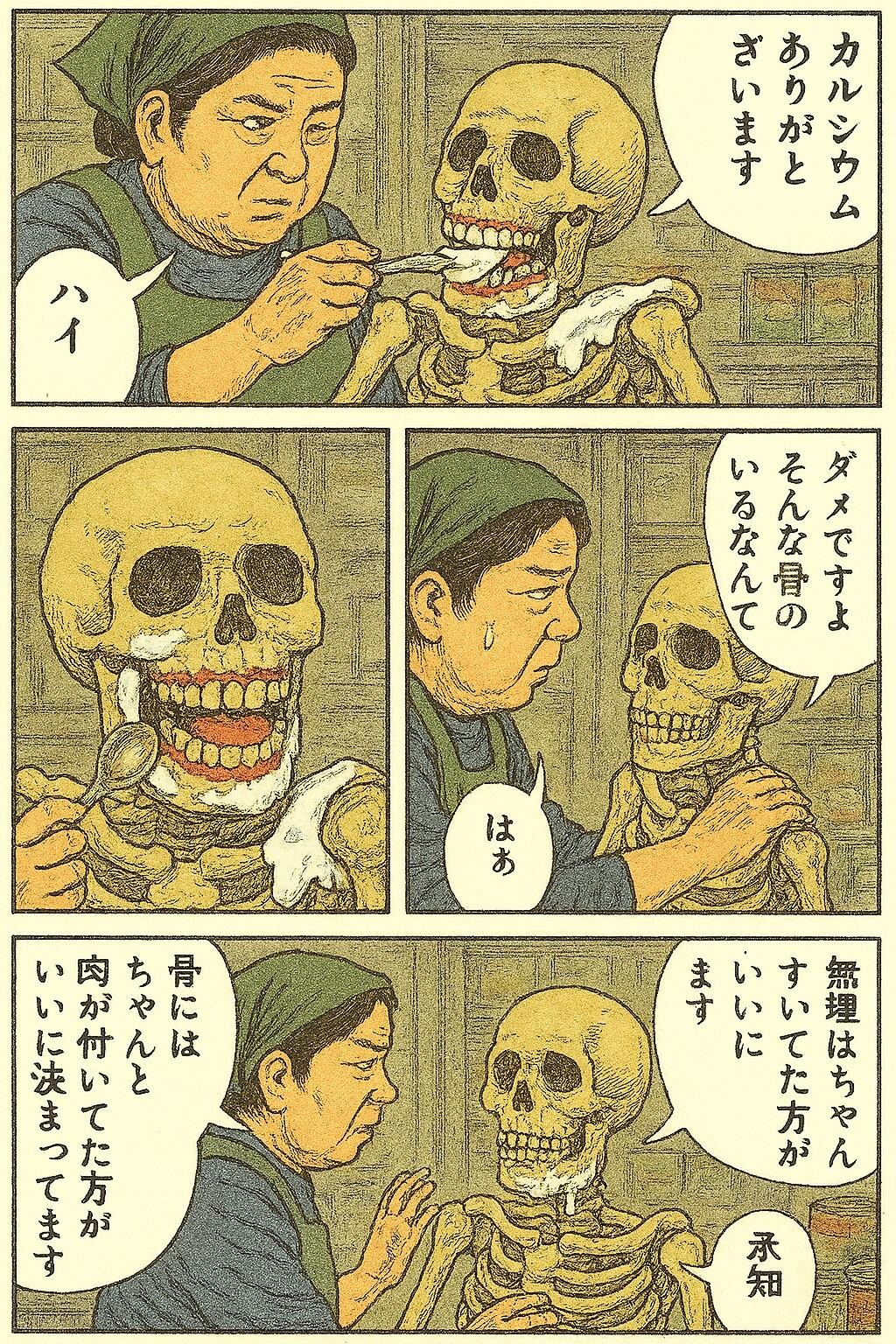 関節グニャグニャ総入れ歯ガイコツの対処法